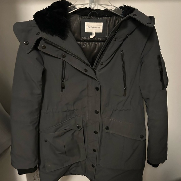 BCBGeneration Jackets & Blazers - BCBGeneration Women's Gray Parka Coat